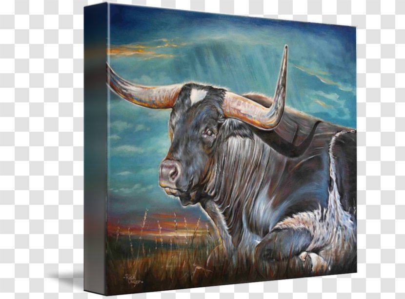 Texas Longhorn American Frontier Picture Frames Painting Art Transparent PNG