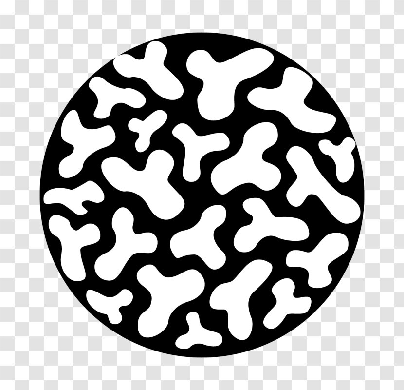 Circle Pattern - Gobo - Blackandwhite Black Transparent PNG