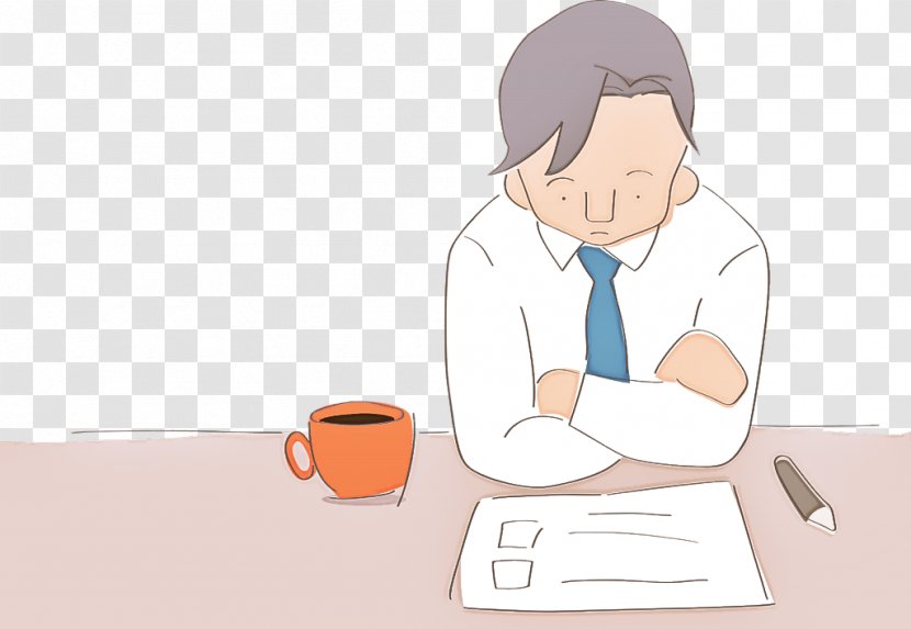 Cartoon Job Sitting Animation Employment - Learning - Reading Transparent PNG