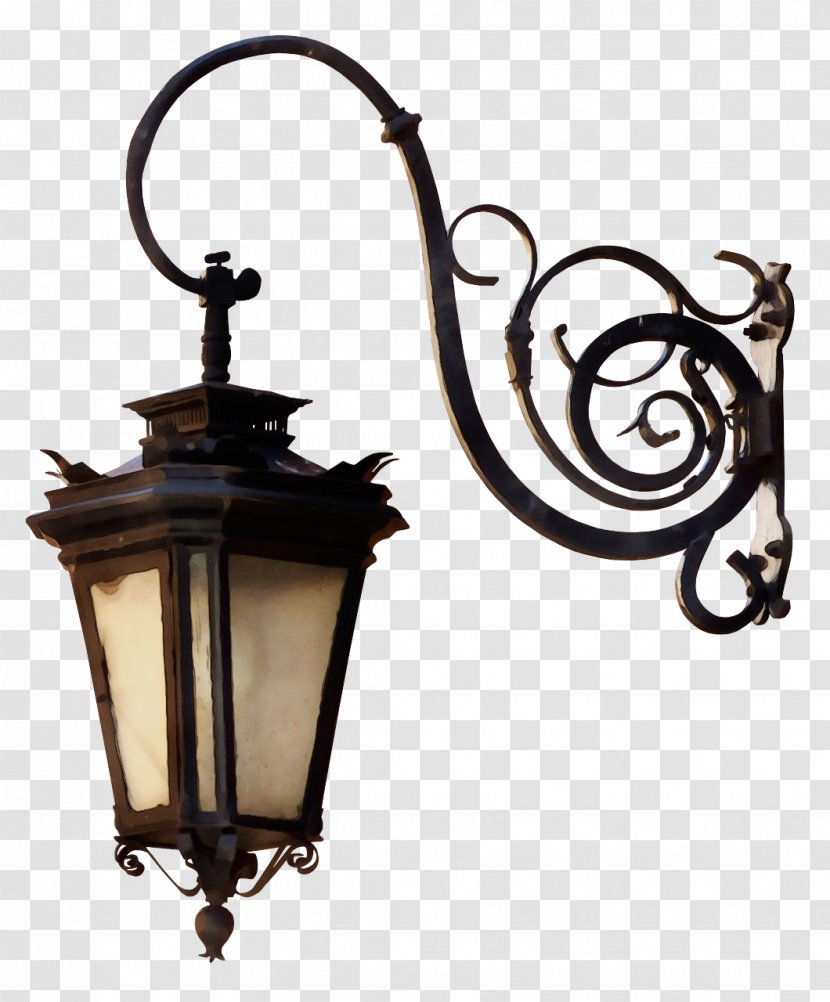 Street Light Lantern Fixture Lighting - Incandescent Bulb - Oil Lamp Transparent PNG