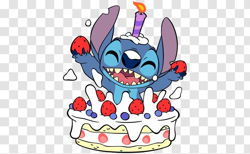 Lilo & Stitch Pelekai Birthday Jumba Jookiba - Baked Goods - Face Sticker Transparent PNG