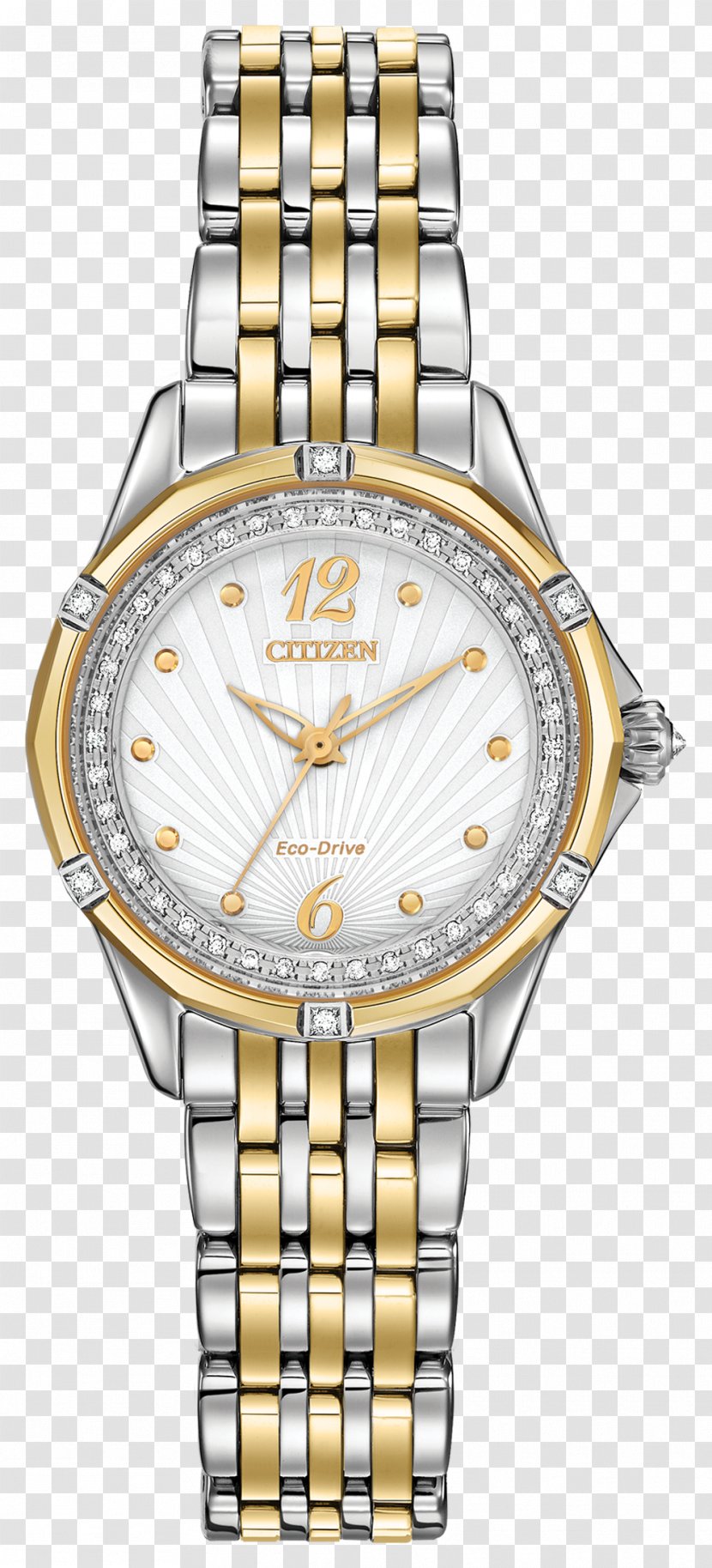 Eco-Drive Citizen Holdings Watch Bracelet Clock - Silver Transparent PNG