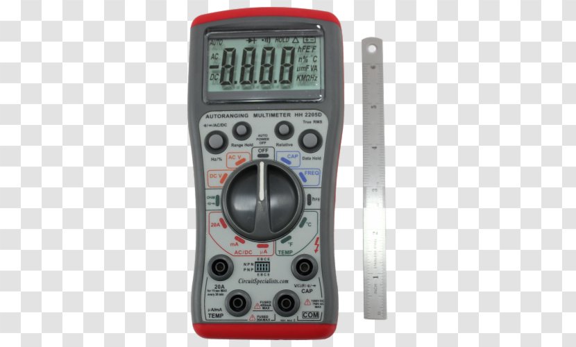 Electronics Gauge Digital Multimeter True RMS Converter - Root Mean Square - Business Transparent PNG