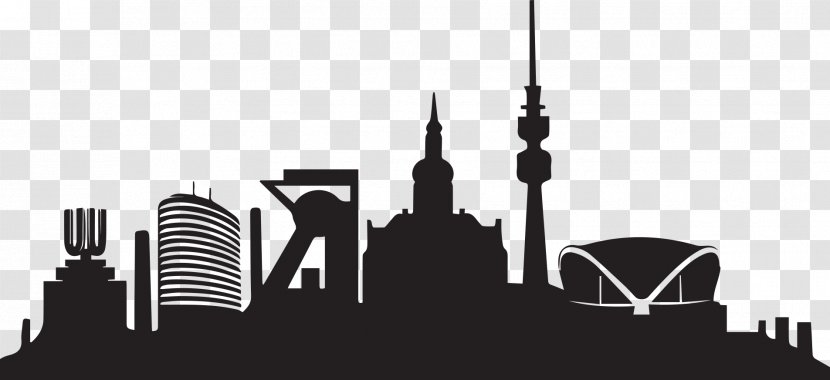 Borussia Dortmund Skyline Waltrop Ruhr Westfalenstadion - Silhouette Transparent PNG