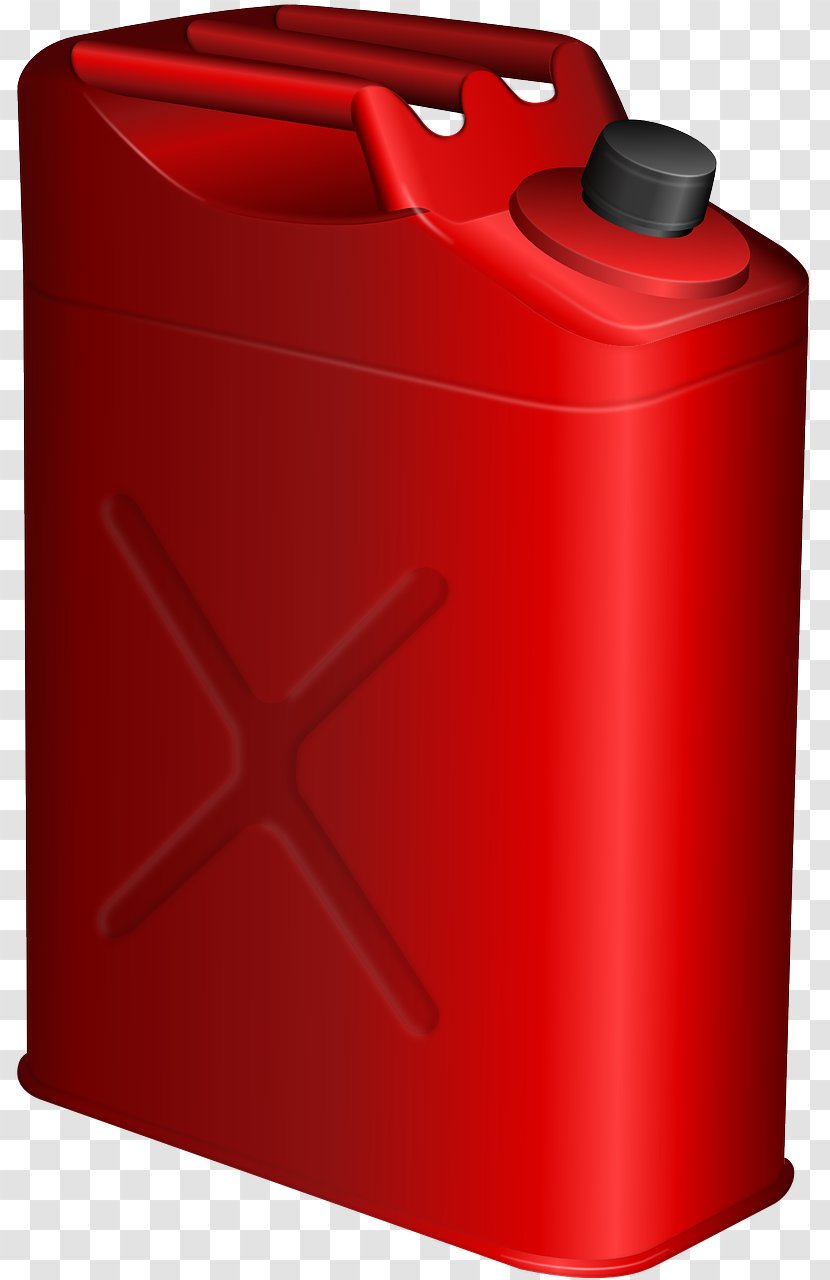 Gasoline Jerrycan Fuel Dispenser Clip Art - Filling Station - Red Container Transparent PNG