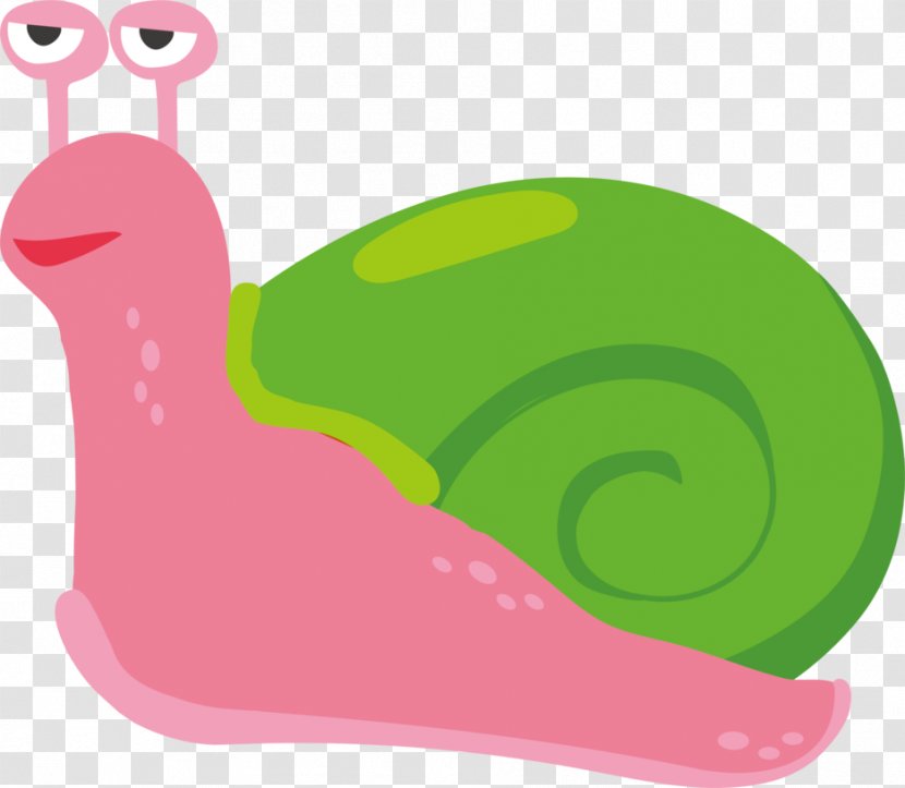 Orthogastropoda Cartoon Snail Clip Art - Green Shell Transparent PNG