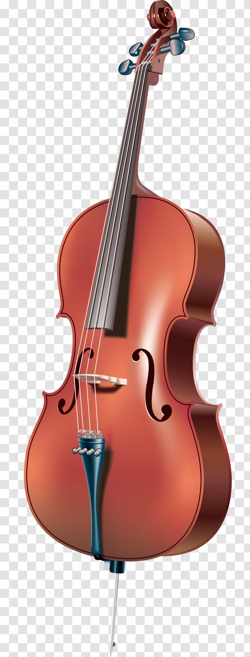 Cello Musical Instrument Cellist Icon - Silhouette - Realistic Violin Vector Transparent PNG