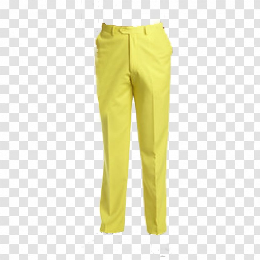 Pants Tracksuit Yellow Casual Dress - Waist - Pant Transparent PNG