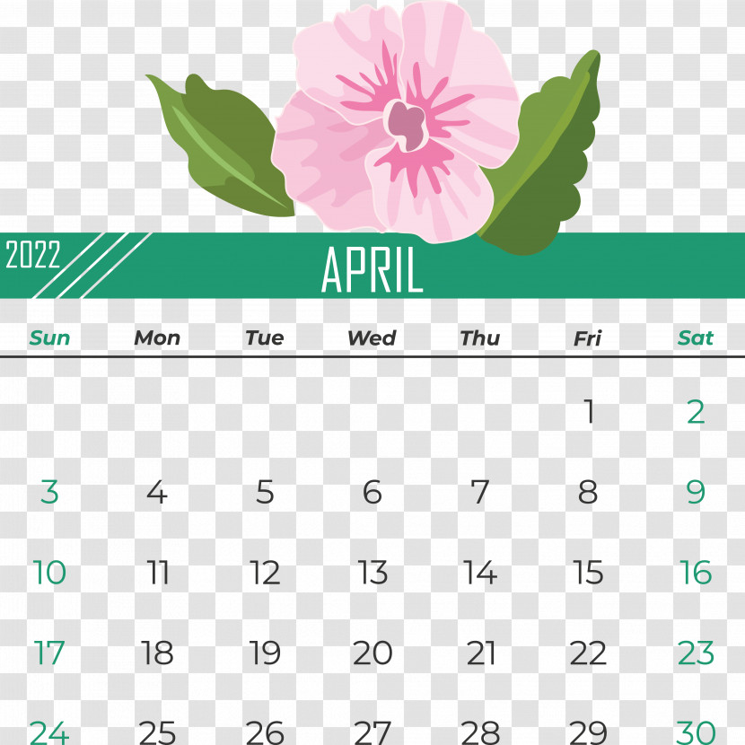 Flower Leaf Calendar Font Green Transparent PNG