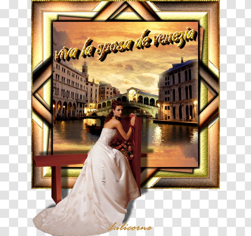 Rialto Bridge Album Cover Wedding Poster - Picture Frame Transparent PNG