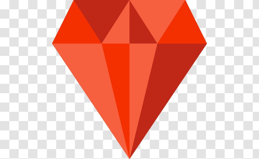 Diamond - Red - Triangle Transparent PNG