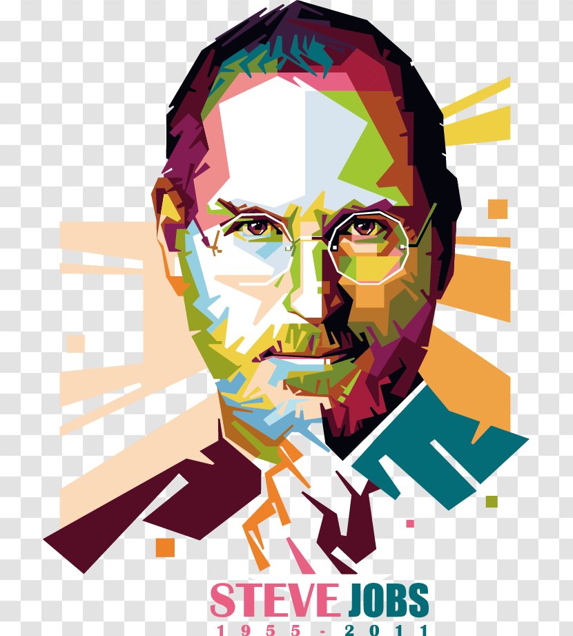 Steve Jobs Art Clip - COLORFUL Avatar Transparent PNG