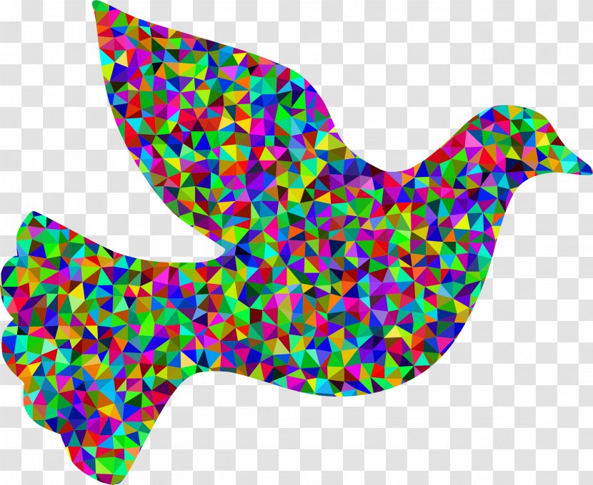 Columbidae Doves As Symbols Peace Modern Art Clip - Cartoon - Lower Third Transparent PNG