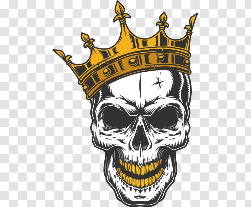 Skull Decal Drawing - Logo - King Transparent PNG