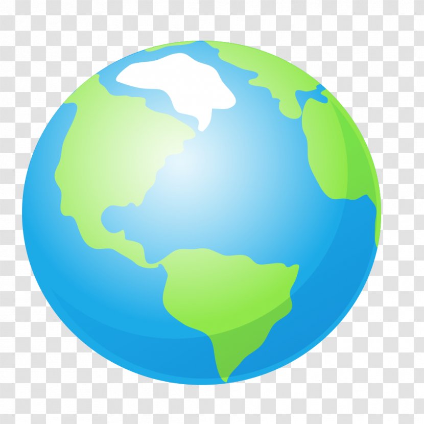 Earth Painting - World - Hand-painted Blue Transparent PNG