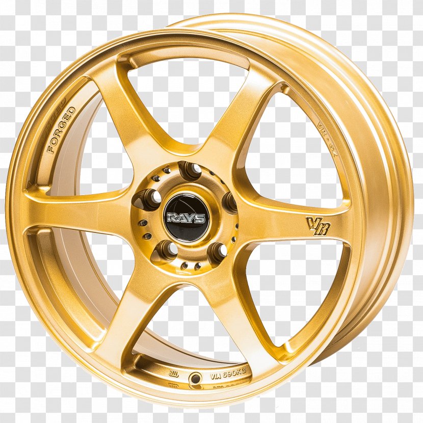 Alloy Wheel Precious Metal Gold - Lacquer - Rays Transparent PNG