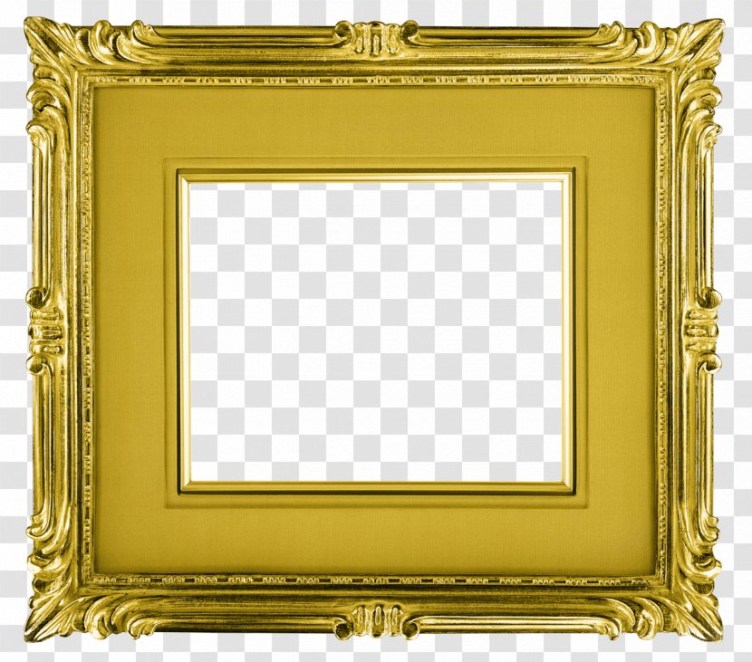 Picture Frames Round Gold Clip Art - Sticker - Frame Transparent PNG