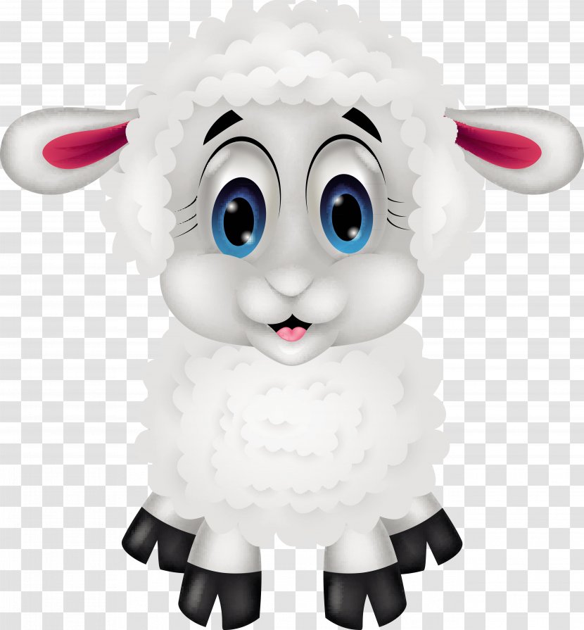 Sheep Cartoon Royalty-free - Vertebrate - Lamb Transparent PNG