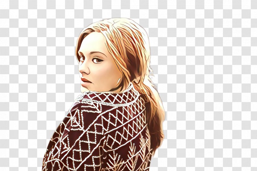 Hair Face Blond Hairstyle Head - Cartoon - Long Neck Transparent PNG
