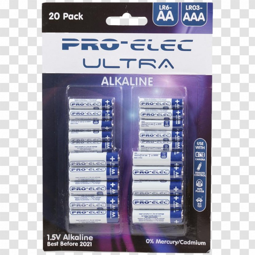 Alkaline Battery AAA Electric Paper - Blister Pack - Aa Transparent PNG
