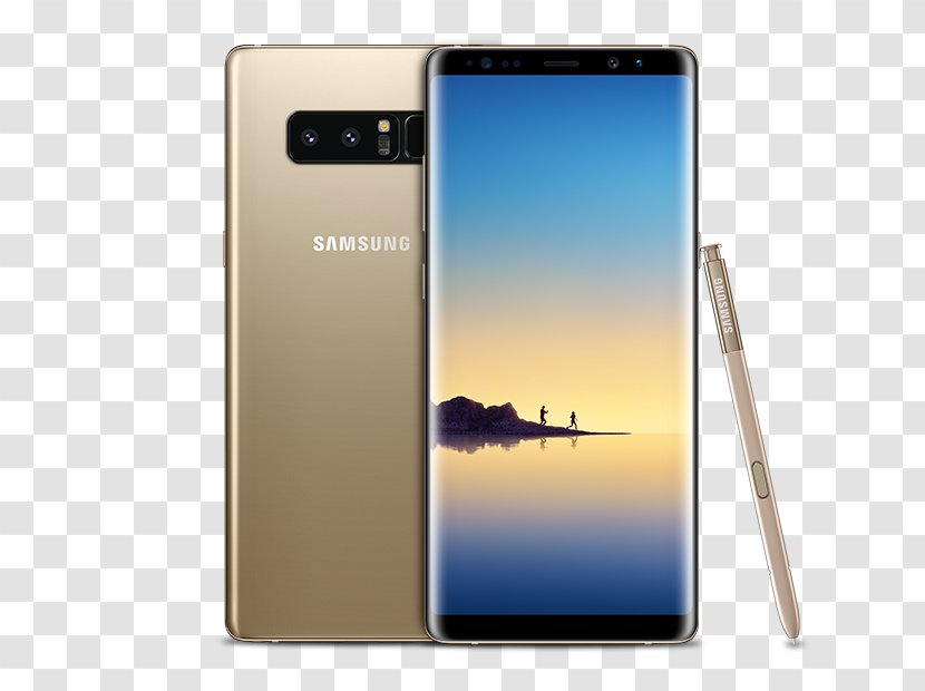 Samsung Galaxy Note 8 7 Telephone Smartphone Android - Computer - Golden Transparent PNG