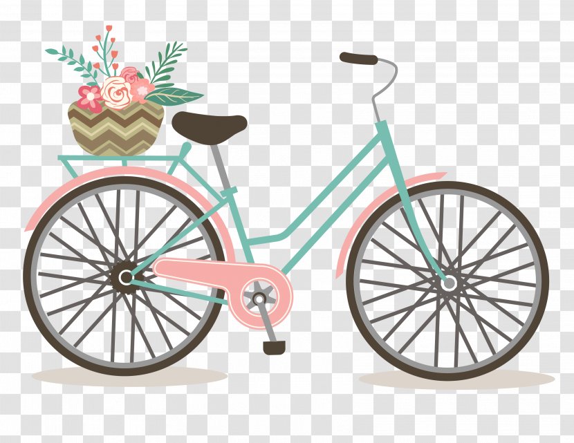 Bicycle Cycling Drawing Clip Art - Accessory - Bicycles Transparent PNG