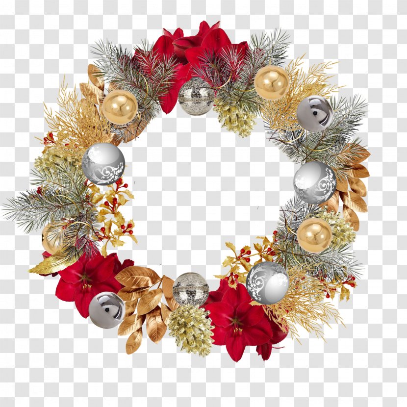 Christmas Decoration Wreath Garland Kerstkrans - Creative Transparent PNG