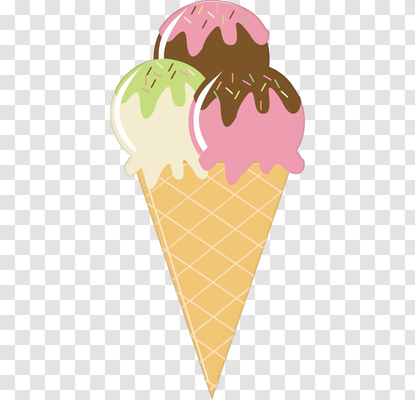 Ice Cream Cone Sundae Strawberry - Frozen Dessert - Ball Transparent PNG