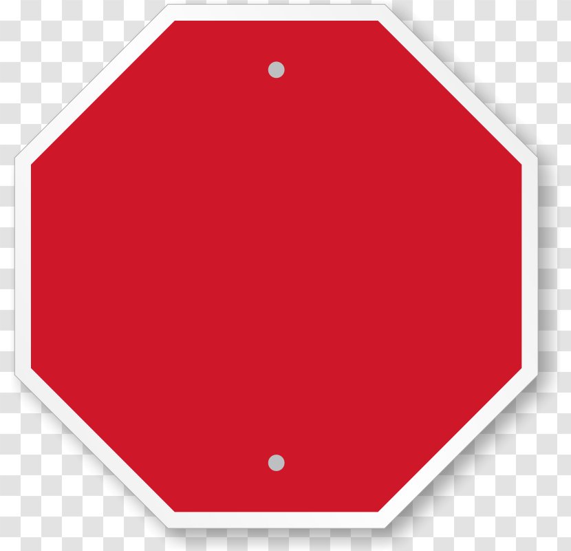 Angle Font - Area - Blank Stop Sign Transparent PNG