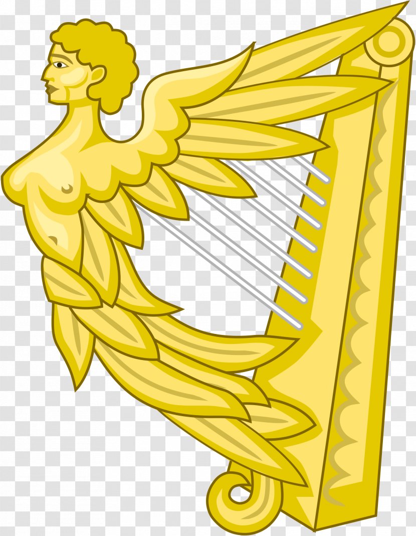 Coat Of Arms Ireland Harp Heraldry - Art Transparent PNG