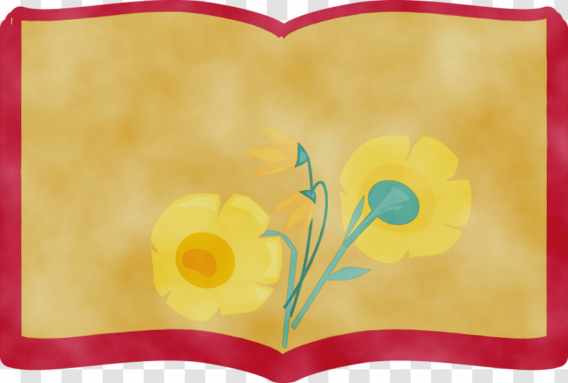 Flower Rectangle Yellow Font Petal Transparent PNG