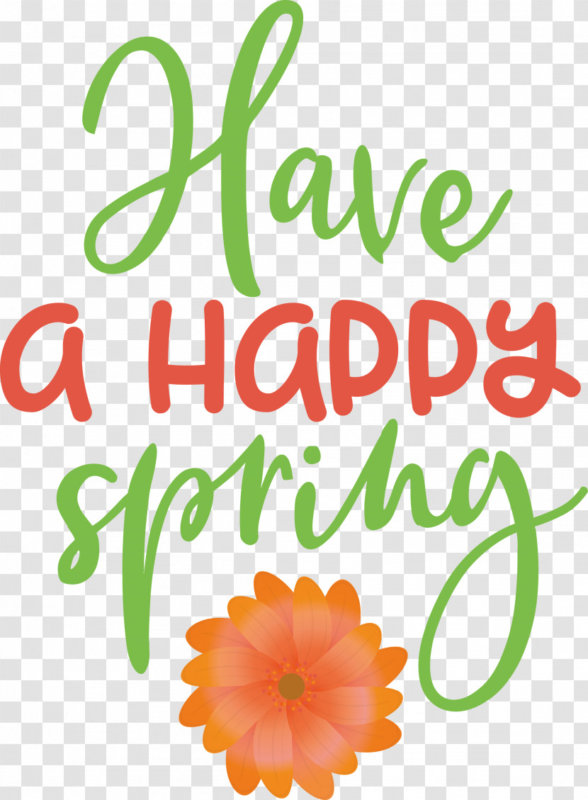 Spring Have A Happy Spring Transparent PNG