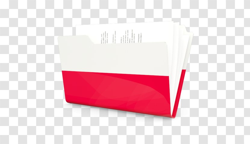 Brand Rectangle - Red - Flag Of Poland Transparent PNG