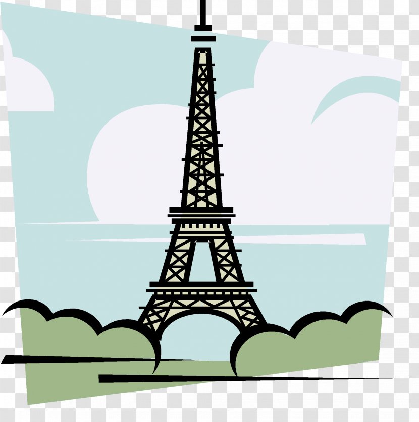 Eiffel Tower Coloring Book French Language Landmark Aerials - Brand Transparent PNG