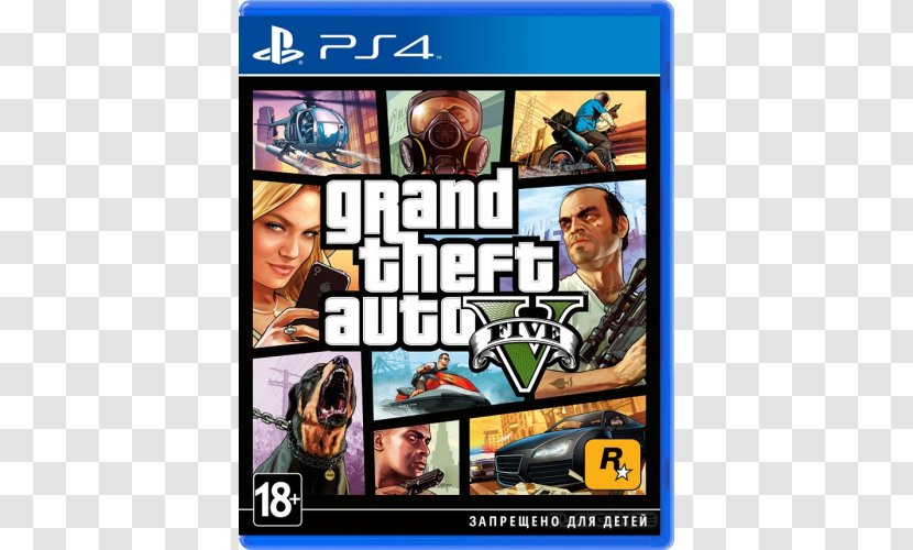 Grand Theft Auto V PlayStation 3 4 Video Games - Software - Pc Dvd Transparent PNG