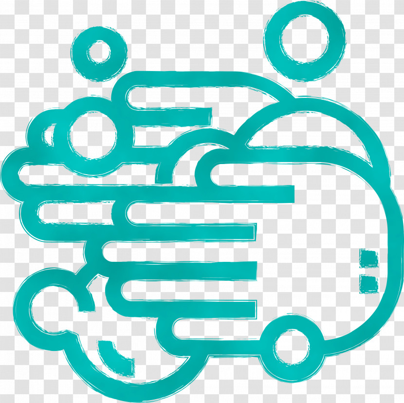 Turquoise Line Symbol Transparent PNG