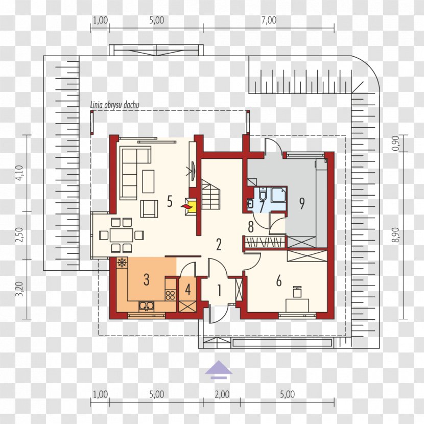 Building House Room Kitchen Pantry - Schematic - Plot Transparent PNG