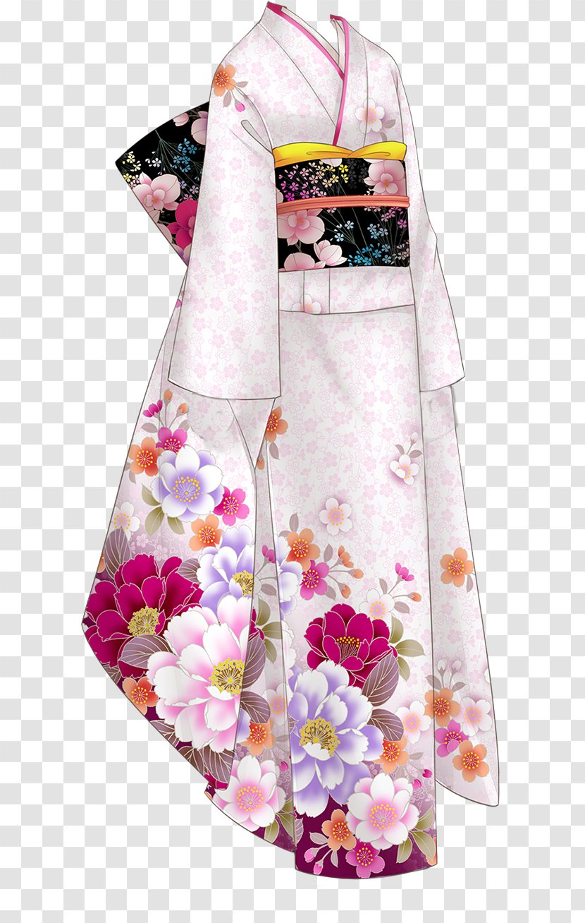 Kimono Clothing Costume Hanfu Woman - Hakama Transparent PNG