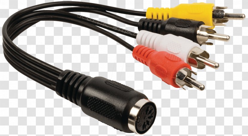 RCA Connector DIN Adapter Electrical AC Power Plugs And Sockets - Technology - Audio Amplifier Transparent PNG