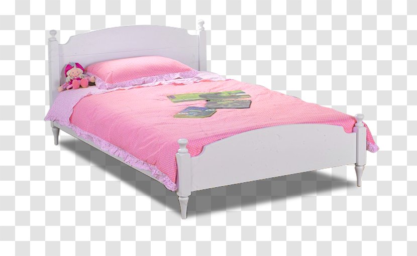 Infant Bed Couch - Pink - White European Single Transparent PNG