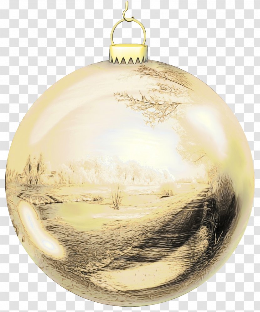 Christmas Ornament - Decoration - Silver Ball Transparent PNG