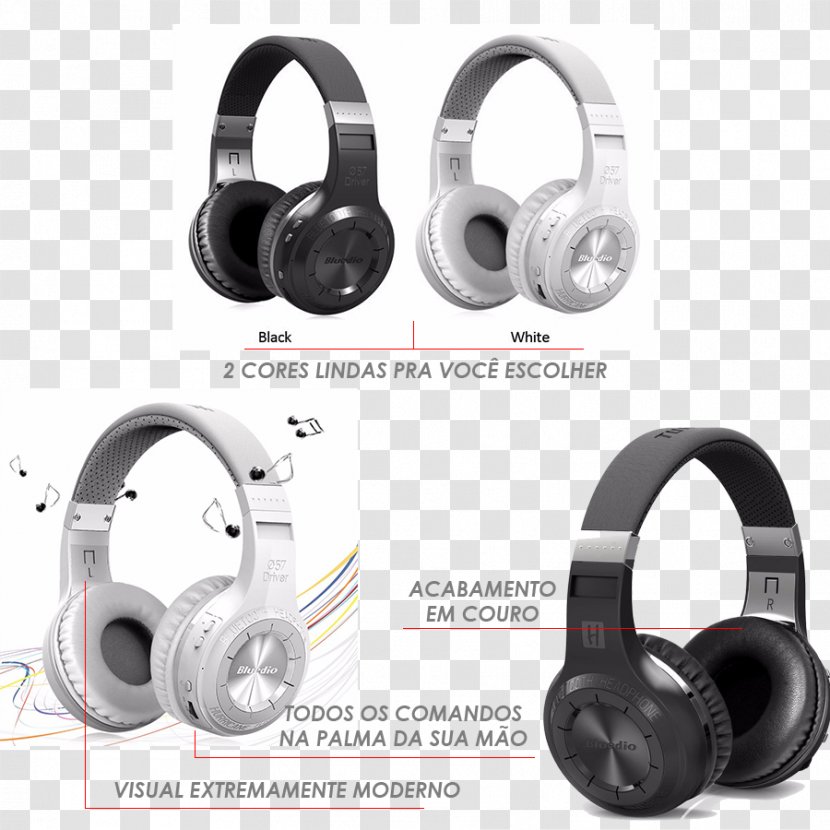 Headset Headphones Bluetooth Bluedio Hurricane Turbine H Microphone - %c3%89couteur Transparent PNG