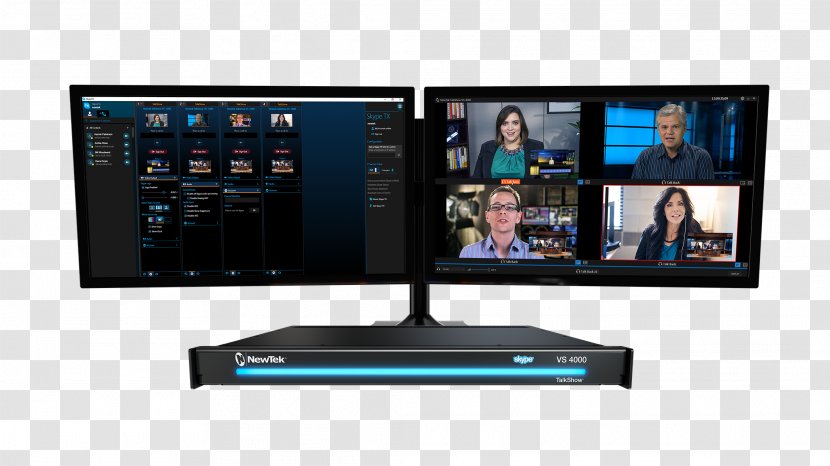 NewTek Chat Show Serial Digital Interface Television Network Device - Computer Monitor - Live Broadcast Transparent PNG