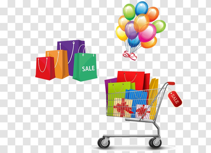Shopping Cart Stock Photography Bag - Balloon Transparent PNG