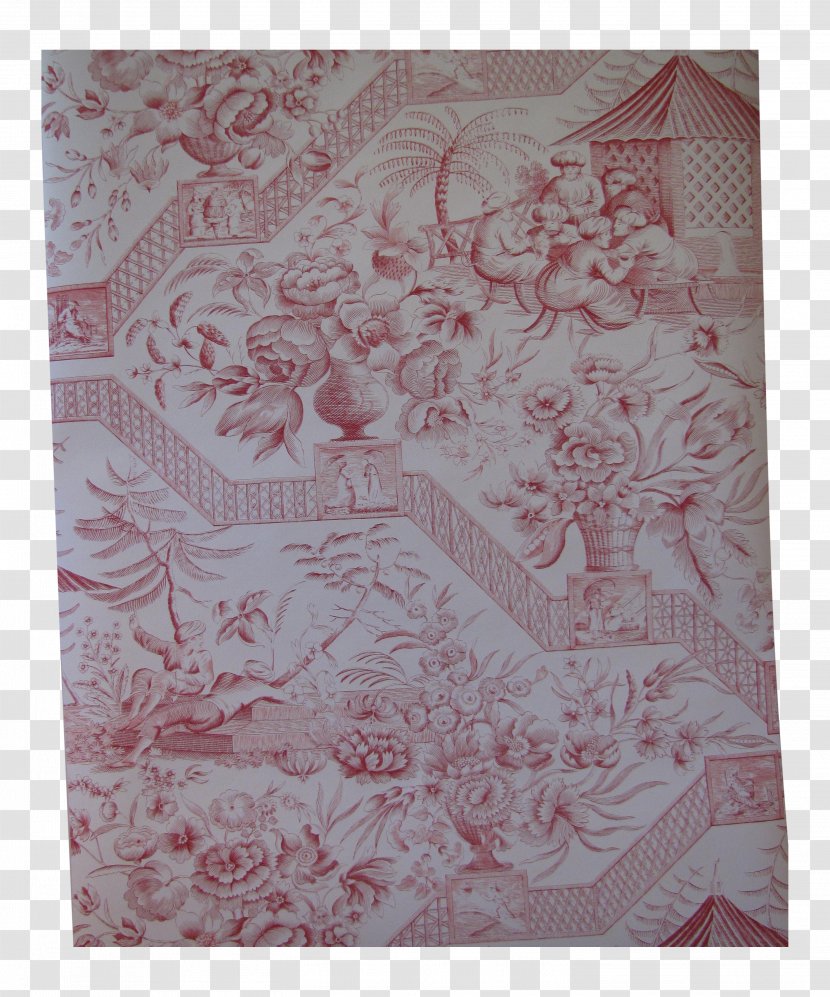 Toile Chinoiserie Textile Bedroom Wallpaper - Placemat Transparent PNG