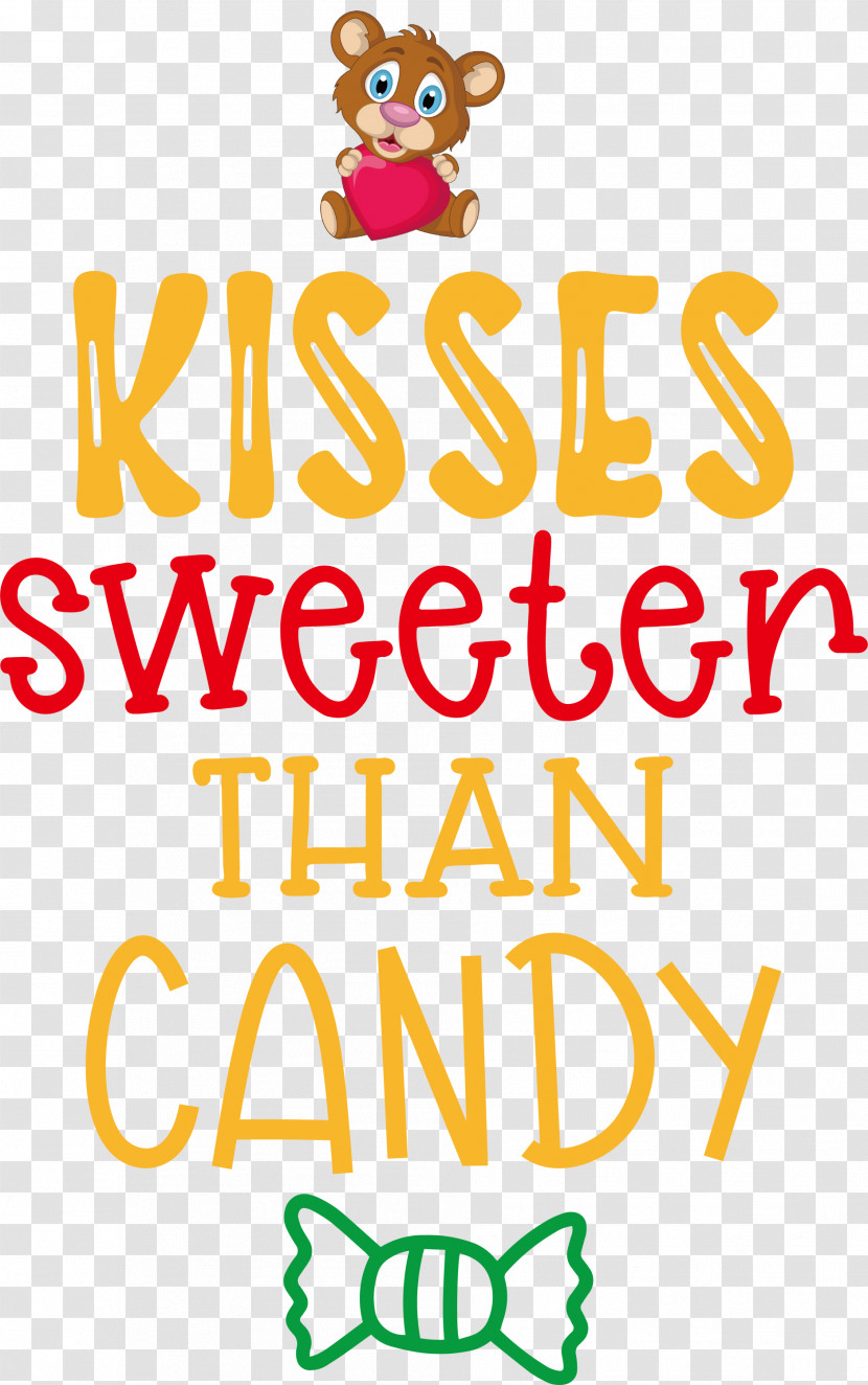 Kisses Sweeter Than Candy Valentines Day Quote Transparent PNG