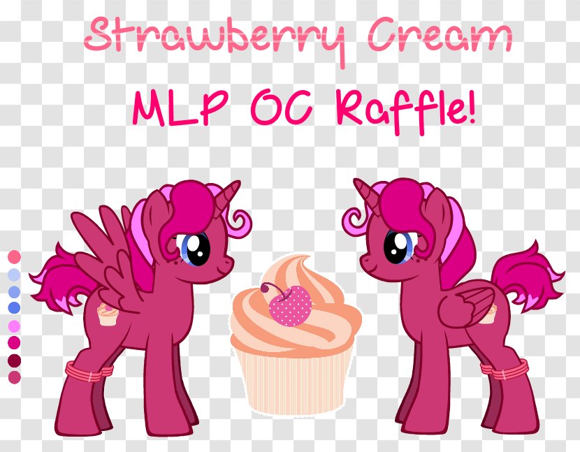 Mr. Conductor Pony Horse Character - Flower - Strawberry Cream Transparent PNG