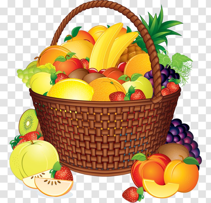 Basket Of Fruit Food Gift Baskets Clip Art - Apple - Fruits Transparent PNG
