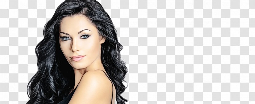 Hair Face Eyebrow Skin Hairstyle - Paint - Nose Long Transparent PNG