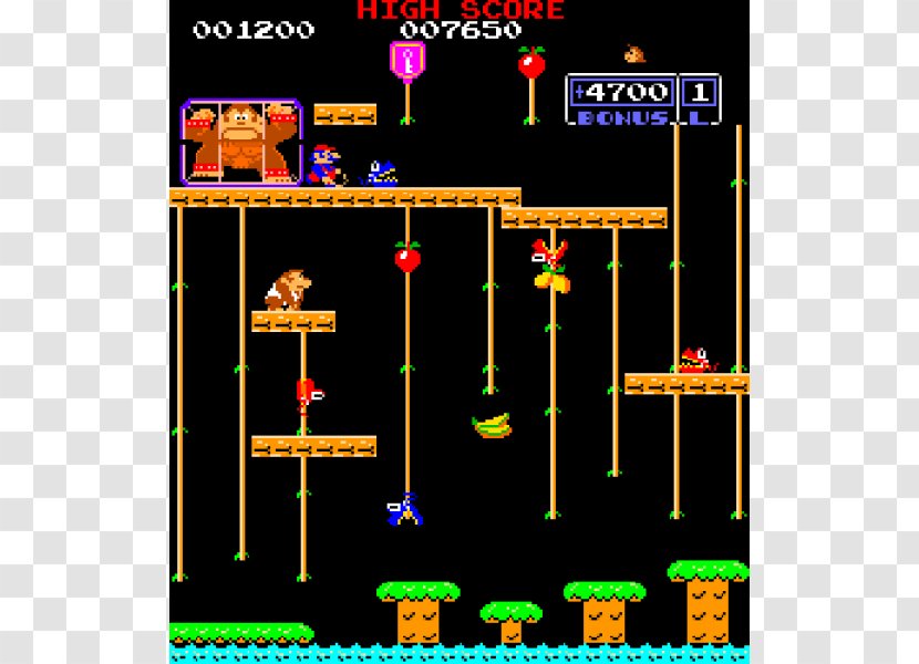 Donkey Kong Jr. Country Super Mario Bros. - Area - Arcade Game Transparent PNG